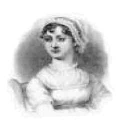 Jane Austen, (sometimes Jane Austin) the author of Pride and Prejudice, Sense and Sensibility