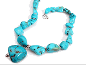 Genuine Chunky Turquoise Neclace
